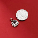 925 Silver Geometric Lucky Pattern Pendant Charms DIY Making Supplies