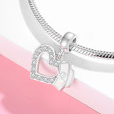 925 Silver Nurse Hat Heart Brain Lungs Ribs Pendants Beads Charm Bracelet