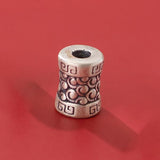 Vintage S999 Silver 8MM Spacer Beads for DIY Bracelet Accessories