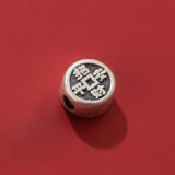 Vintage S999 Silver Cat Fish Spacer Beads Charms for DIY Bracelets