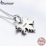 925 Silver Maple Tree Leaves Pendant Charms DIY