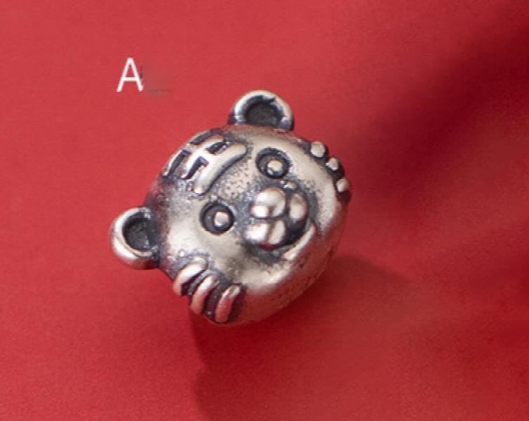 S925 Tiger Baby Charms for DIY Animal Year