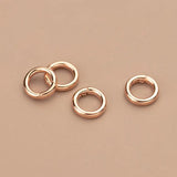 S925 Silver Spring Clasp Peach Heart Round Rinf Connecting Clasp DIY
