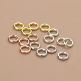 S925 Silver Spring Clasp Peach Heart Round Rinf Connecting Clasp DIY