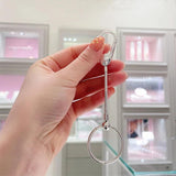 925 Sterling Silver Keychain Bag Charms Key Ring Minimalis