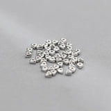 10pcs S925 Sterling Silver Triangle Beads Charms DIY Fine Accessories