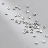 10pcs S925 Sterling Silver Triangle Beads Charms DIY Fine Accessories
