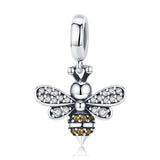 925 Sterling Silver Bee Charm for Women Bracelets