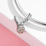 Sterling Silver Microphone Pendant Charms DIY Beads Making