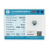925 Silver Crystal Round Charm for Bracelets Necklace - Mother Gift