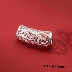 S925 Sterling Silver Peach Heart DIY Jewelry Charms