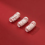 S925 Sterling Silver Peach Heart DIY Jewelry Charms