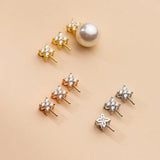 925 Silver Flower Clip Pendant Charm DIY Jewelry Accessory