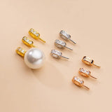 925 Silver Flower Clip Pendant Charm DIY Jewelry Accessory