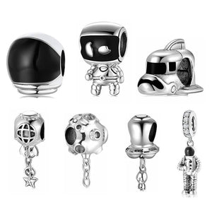 Rocket Shape Bead Charms for Charm Bracelet