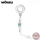 925 Sterling Silver Snake Cross Pendant for Women