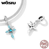 925 Sterling Silver Snake Cross Pendant for Women