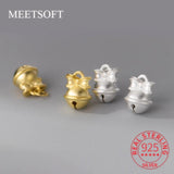 925 Silver Bow Tie Bells Charms for DIY Necklace