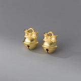 925 Silver Bow Tie Bells Charms for DIY Necklace