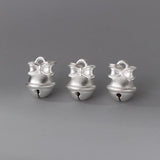 925 Silver Bow Tie Bells Charms for DIY Necklace