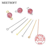 10PCS S925 Sterling Silver T-Pin Bead Needle Charms