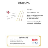 10PCS S925 Sterling Silver T-Pin Bead Needle Charms
