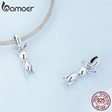 925 Sterling Silver Balloon Rabbit Hanging Bead Charm
