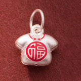 Sterling Silver Fortune Characters Pendant DIY Making Necklace Bracelet