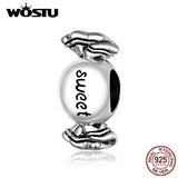 Sweet Candy Charm 925 Sterling Silver Bead Pendant for Bracelet Necklace