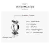 Sweet Candy Charm 925 Sterling Silver Bead Pendant for Bracelet Necklace