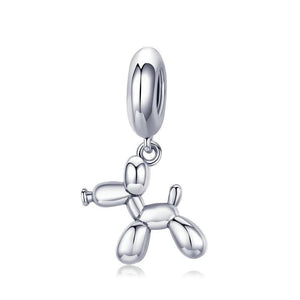 925 Sterling Silver Dog Bulldog Dangle Charms Fit Bracelet DIY Jewelry