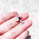 925 Silver Sewing Kit Charm Pendant Women Men Jewelry Gift