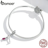 Red Zircon Wine Glass Pendant 925 Sterling Silver