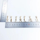 Vintage 925 Sterling Silver Alphabet Letters Charm Golden Gift Jewelry