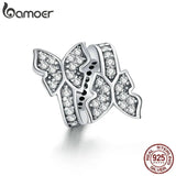 925 Silver Charm Butterflies Dazzling Beads DIY Jewelry