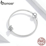 925 Silver Charm Butterflies Dazzling Beads DIY Jewelry