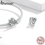 925 Silver Charm Butterflies Dazzling Beads DIY Jewelry