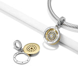 Devil CZ Eye Silver Pendant for Bracelet Making