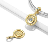 Devil CZ Eye Silver Pendant for Bracelet Making