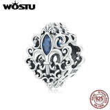 925 Sterling Silver Vintage Water Drop Charm Pendant
