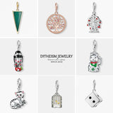 Sterling Silver Ferris Wheel Charms Pendant