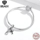925 Silver Vintage Infinity Symbol Pendant Cross Charm Beads
