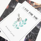 Owl Moon Charm Pendant 925 Sterling Silver Gift Women Girls
