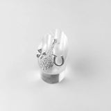 Lucky Heart Horseshoe Clover Charm Pendant 925 Sterling Silver