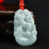 Burma Jade Zodiac Pendant Charms Jewelry