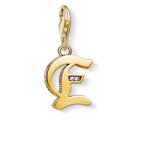 Vintage Style 925 Sterling Silver Alphabet Charm Pendant
