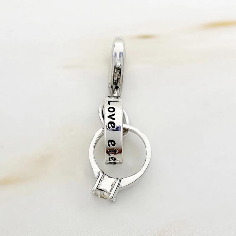 Heart Key Love Ring House Charms Pendant 925 Sterling Silver