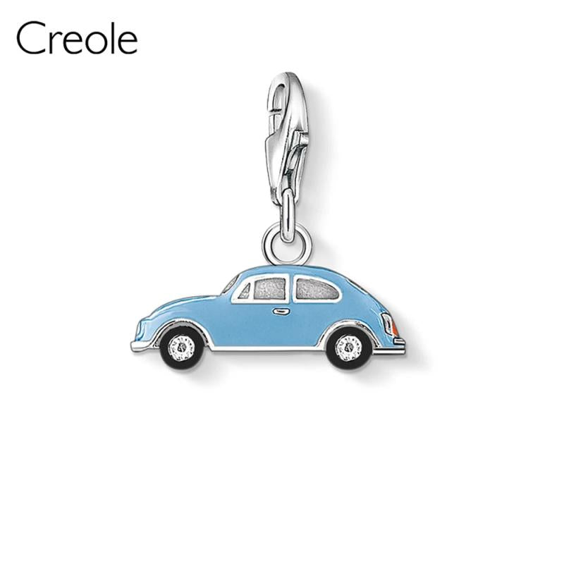 925 Sterling Silver Cruise Clover Pearl Ice Cream Baby Shoes