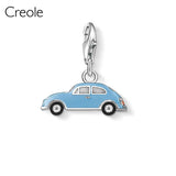 925 Sterling Silver Cruise Clover Pearl Ice Cream Baby Shoes
