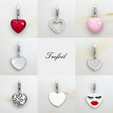 Heart Charms Pendant 925 Sterling Silver Gift For Women Girls